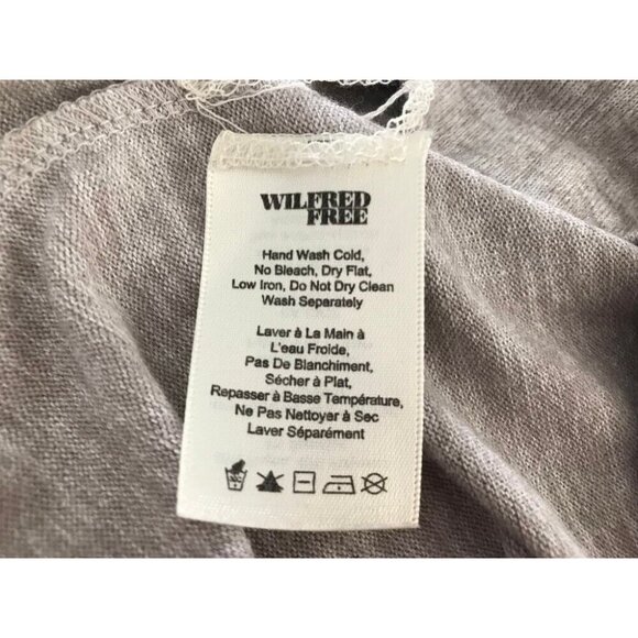 WILFRED FREE Arizona T-Shirt Womens Size Small Heathered Beige Oversized - Picture 7 of 8
